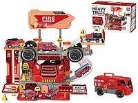 Opakowanie Parking bazy straży pożarnej z pojazdami 46el