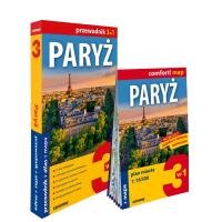 Paryż 3w1: przewodnik + atlas + mapa. Autor: Kiełczewska-Konopka Marta. SmakLiter.pl Okładka książki Paryż 3w1: przewodnik + atlas + mapa
