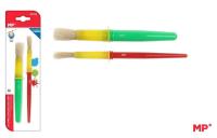 Pędzle dla dzieci z uchwytem Easy grip 2szt. Wydawca: MP Main Paper. SmakLiter.pl Opakowanie Pędzle dla dzieci z uchwytem Easy grip 2szt