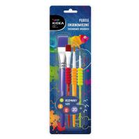 Pędzle ergonomiczne 4szt KIDEA. Wydawca: Derform. SmakLiter.pl Opakowanie Pędzle ergonomiczne 4szt KIDEA