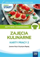 Pewny Start. Zajęcia kulinarne. Karty pracy 2. Autor: Joanna Hryń, Krystyna Rapiej. SmakLiter.pl Okładka książki Pewny Start. Zajęcia kulinarne. Karty pracy 2