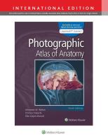 Okładka książki Photographic Atlas of Anatomy 9e Lippincott Connect International Edition Print Book and Digital Access Card Package