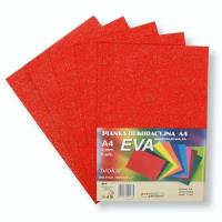 Pianka brokatowa A4 Eva czerwona biodegrad. 5szt. Wydawca: PENWORD. SmakLiter.pl Opakowanie Pianka brokatowa A4 Eva czerwona biodegrad. 5szt