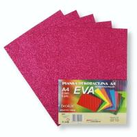 Pianka brokatowa A4 Eva fuksja biodegrad. 5szt. Wydawca: PENWORD. SmakLiter.pl Opakowanie Pianka brokatowa A4 Eva fuksja biodegrad. 5szt