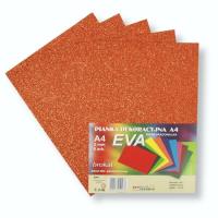 Pianka brokatowa A4 Eva pomar. biodegrad. 5szt. Wydawca: PENWORD. SmakLiter.pl Opakowanie Pianka brokatowa A4 Eva pomar. biodegrad. 5szt
