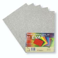 Pianka brokatowa A4 Eva srebrna biodegrad. 5szt. Wydawca: PENWORD. SmakLiter.pl Opakowanie Pianka brokatowa A4 Eva srebrna biodegrad. 5szt