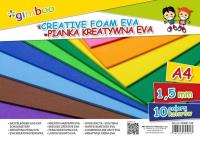 Opakowanie Pianka kreatywna Eva A4 1,5mm 10 kolorów