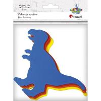 Opakowanie Piankowe dinozaury 150x105mm mix 6szt