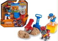 Opakowanie Piasek kinetyczny Psi Patrol Rubble i jego ekipa
