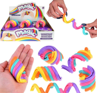 Opakowanie Pierścienie przesuwne tęczowe fidget