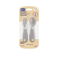 Opakowanie Pierwsze sztućce plastikowe szare 12m+