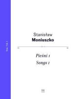 Okładka książki Pieśni I T.1