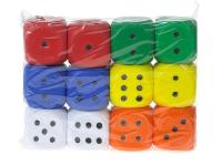Opakowanie Piłeczka-kostka piankowa 4cm MIX