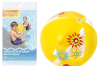 Piłka dmuchana żółta 51cm. Wydawca: Bestway. SmakLiter.pl Opakowanie Piłka dmuchana żółta 51cm