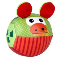 Piłka miękka z uszkami Krowa. Wydawca: Barbo Toys. SmakLiter.pl Opakowanie Piłka miękka z uszkami Krowa