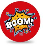 Piłka PVC 230mm - Boom. Wydawca: Artyk. SmakLiter.pl Opakowanie Piłka PVC 230mm - Boom