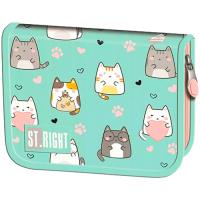 Piórnik 2 komorowy bez wyposażenia Charming Cats. Wydawca: ST-MAJEWSKI. SmakLiter.pl Opakowanie Piórnik 2 komorowy bez wyposażenia Charming Cats