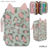 Opakowanie Piórnik 3 komorowy z wyposażeniem Leo Love pluszowy TOPModel 11226A