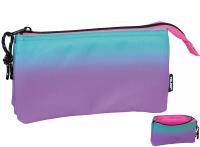 Opakowanie Piórnik 5 komorowy Milan Sunset fioletowo-zielony