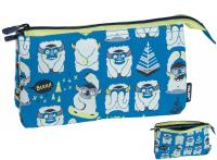 Piórnik 5 komorowy Milan the yeti niebieski. Wydawca: MILAN. SmakLiter.pl Opakowanie Piórnik 5 komorowy Milan the yeti niebieski