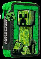 Piórnik dwukomorowy z wyposażeniem Minecraft MC00054. Wydawca: Kids Euroswan. SmakLiter.pl Opakowanie Piórnik dwukomorowy z wyposażeniem Minecraft MC00054