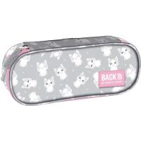 Opakowanie Piórnik owalny  BACKUP 4 model A 77 Kotki szary