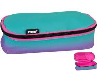 Opakowanie Piórnik owalny Milan Sunset fioletowo - zielony