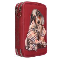 Opakowanie Piórnik podwójny z wyposażeniem Top Model Fur Ever Friends 13674A