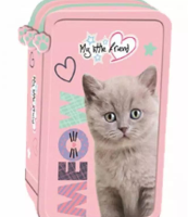 Opakowanie Piórnik potrójny z wyposażeniem Fluffy Kitty