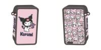 Opakowanie Piórnik potrójny z wyposażeniem Kuromi pink