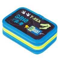 Piórnik potrójny z wyposażeniem PC5 Dinosaur. Wydawca: ST-MAJEWSKI. SmakLiter.pl Opakowanie Piórnik potrójny z wyposażeniem PC5 Dinosaur