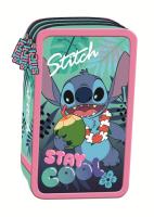 Opakowanie Piórnik potrójny z wyposażeniem Stitch Stay cool