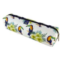 Piórnik szkolny młodzieżowy prostokąt kostka Egzotyczne Tukany. Wydawca: EV-Corp. SmakLiter.pl Opakowanie Piórnik szkolny młodzieżowy prostokąt kostka Egzotyczne Tukany