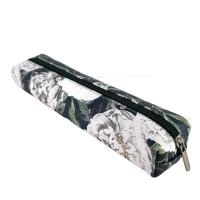 Opakowanie Piórnik szkolny młodzieżowy student jamnik Peonie W Zieleni