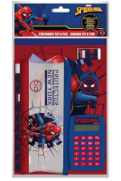 Piórnik z kalkulatorem Spiderman. Wydawca: Diakakis. SmakLiter.pl Opakowanie Piórnik z kalkulatorem Spiderman