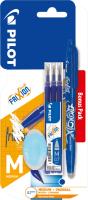Pióro kulkowe Frixion ball + 3 wkłady + 1 gumka niebieski Pilot. Wydawca: Pilot. SmakLiter.pl Opakowanie Pióro kulkowe Frixion ball + 3 wkłady + 1 gumka niebieski Pilot