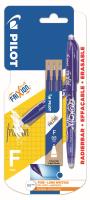 Pióro kulkowe Frixion Pilot 0,5 niebieskie+ 3x wkłady blister. Wydawca: Pilot. SmakLiter.pl Opakowanie Pióro kulkowe Frixion Pilot 0,5 niebieskie+ 3x wkłady blister