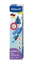 Pióro wieczne Griffix leworęczne blue sea. Wydawca: Pelikan. SmakLiter.pl Opakowanie Pióro wieczne Griffix leworęczne blue sea