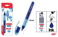 Pióro wieczne MP 0.5mm z wkładami. Wydawca: MP Main Paper. SmakLiter.pl Opakowanie Pióro wieczne MP 0.5mm z wkładami