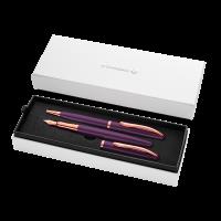 Pióro wieczne Pelikan+ długopis Noble Elegance Viola. Wydawca: Pelikan. SmakLiter.pl Opakowanie Pióro wieczne Pelikan+ długopis Noble Elegance Viola