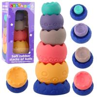 Piramidka sensoryczna edu miękkie jajka piłki cyfr. Wydawca: Leantoys. SmakLiter.pl Opakowanie Piramidka sensoryczna edu miękkie jajka piłki cyfr