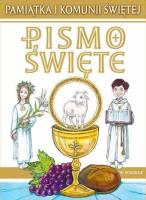 Pismo Święte w komiksie. Pamiątka I Komunii Św.. Autor: Moryc OFM Janusz Cyprian. SmakLiter.pl Okładka książki Pismo Święte w komiksie. Pamiątka I Komunii Św.