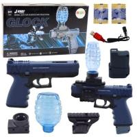 Opakowanie Pistolet automatyczny na kulki wodne niebieski