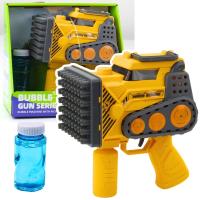 Pistolet na bańki mydlane żółty. Wydawca: Leantoys. SmakLiter.pl Opakowanie Pistolet na bańki mydlane żółty