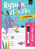Piszę i zmazuję. Rysuję szlaczki z pisakiem. Autor: Bator Agnieszka. SmakLiter.pl Okładka książki Piszę i zmazuję. Rysuję szlaczki z pisakiem