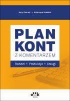 Okładka książki Plan kont z komentarzem - handel, produkcja, usługi