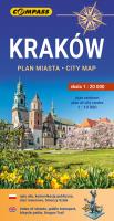 Plan miasta - Kraków 1:20 000. Autor: Compass. SmakLiter.pl Okładka książki Plan miasta - Kraków 1:20 000