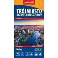 Okładka książki Plan Trójmiasto - Gdańsk - Gdynia - Sopot 1:17 000