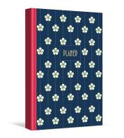 Planer dzienny białe kwiatki. Wydawca: Eurograf BIS kalendarze. SmakLiter.pl Opakowanie Planer dzienny białe kwiatki