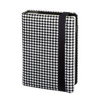 Planner A5 dzienno-tygodniowy premium czarno-biały na gumkę Modena PLM-25MD. Wydawca: I-DROPS. SmakLiter.pl Opakowanie Planner A5 dzienno-tygodniowy premium czarno-biały na gumkę Modena PLM-25MD